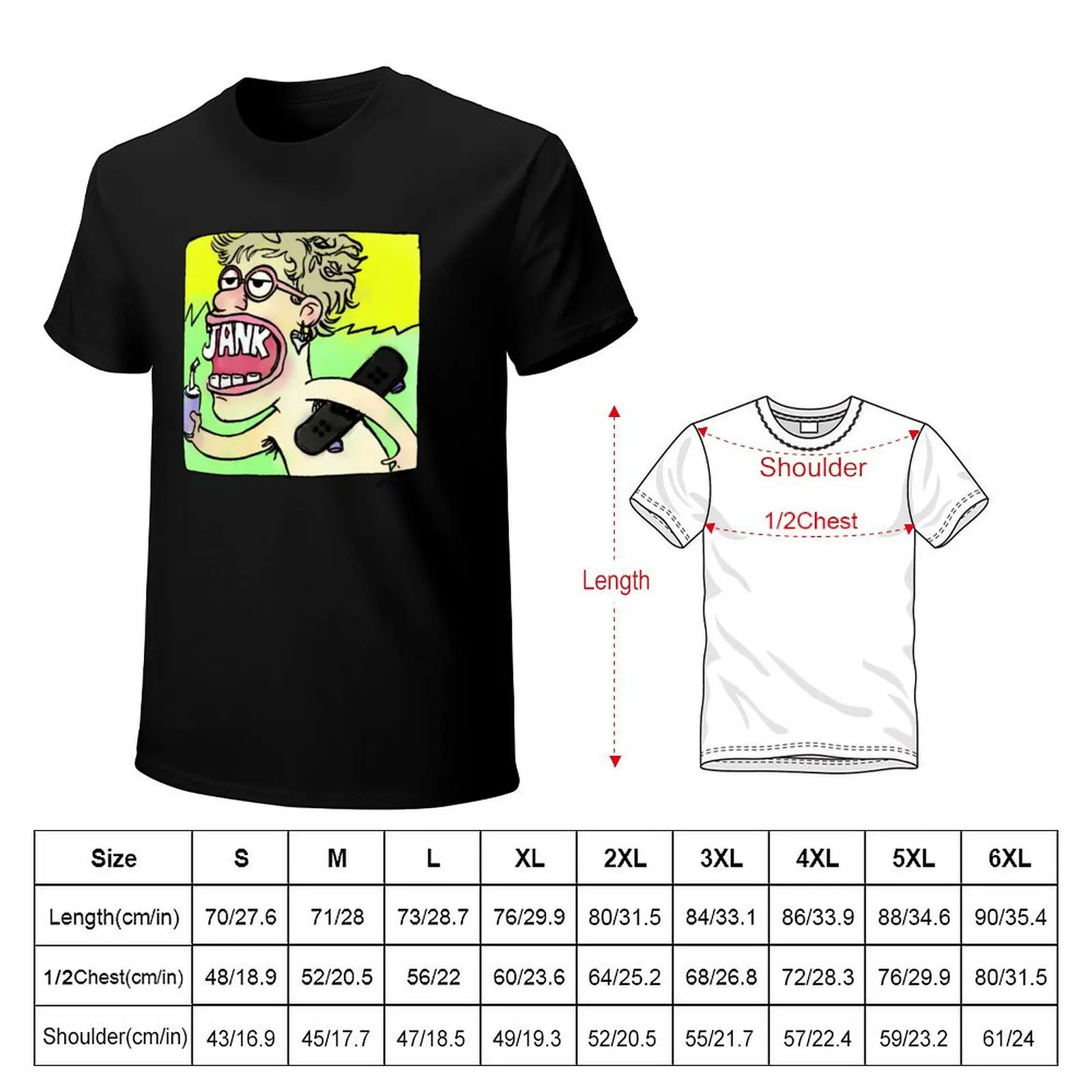 Jank Alt cover with skateboard fanart by Mallory Vinson T-Shirt Basic Short Sleeve Cotton Blend T-Shirt