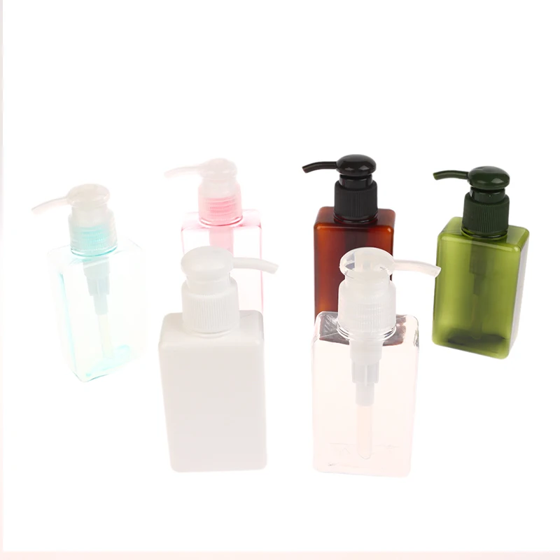 100ml Square Foaming Dispenser Bottle Portable Soap Dispensers Liquid Soap Shampoo Pump Bottles Bathroom Travel Accessories