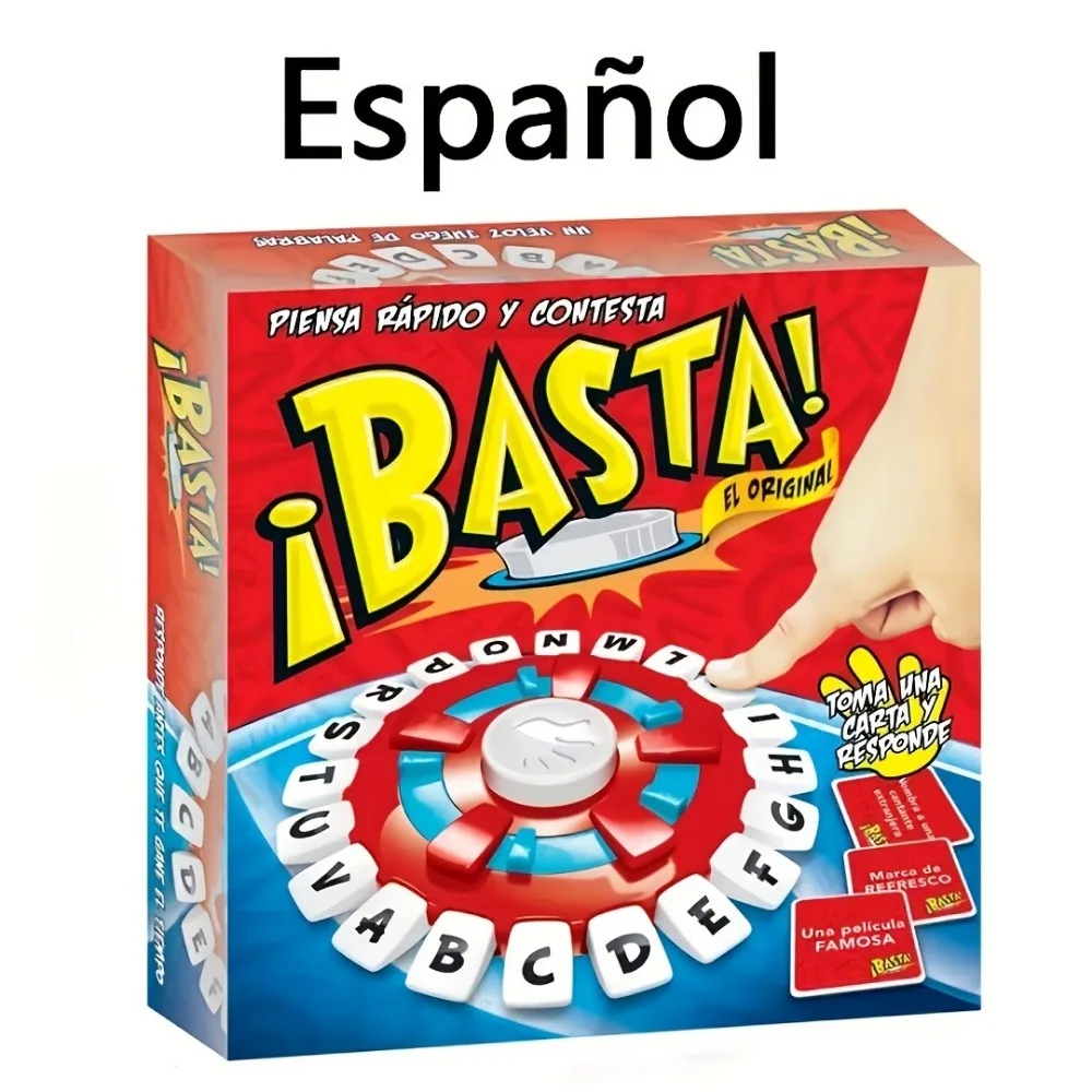 Board Game Spanish Version Fast Paced Family Board Game Quick Thinking Letter The Children Puzzle Learn española Juegos De Mesas