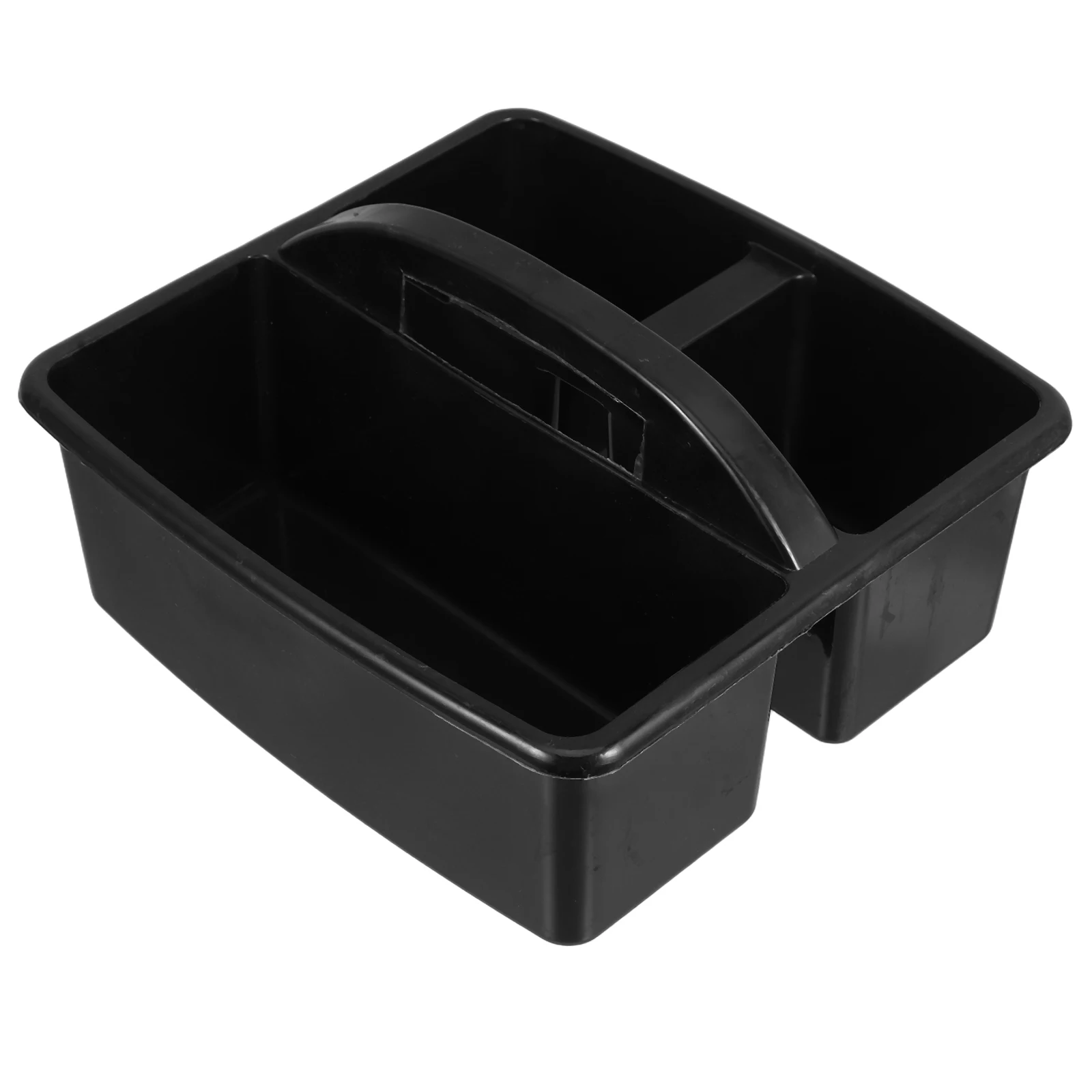 

3 Compartments Handled Plastic Storage Caddy Organizer Multi-Functional Classroom Office Kids Room Art Supplies