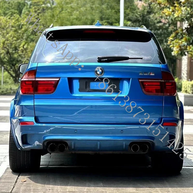 

Suitable Body Kit 5 Series 2007-2013 E70, Front and Rear Bumper with Fog Light Openings, Modified X-Type Front Hood