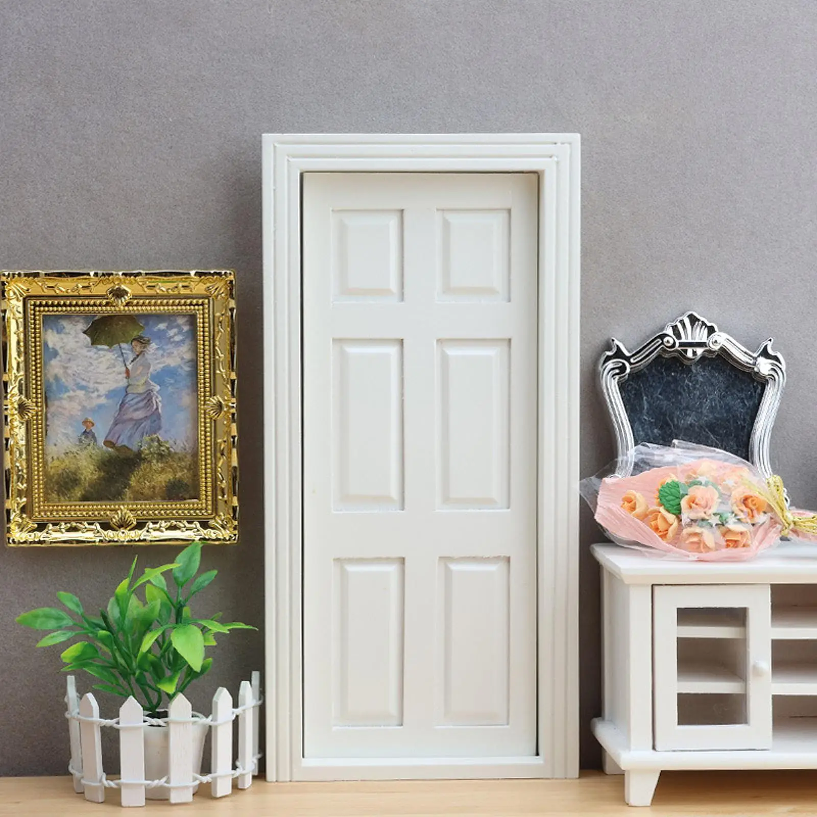 1:12 ドールハウスドア家具風景用品マイクロランドスケープミニモデル人形アクセサリー装飾リビングルーム寝室用