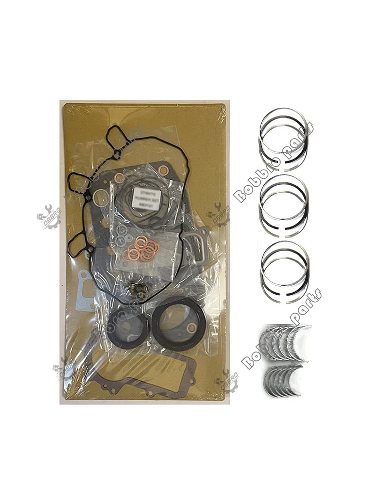 

D1401 Overhaul Re-ring Kit Full Overhaul Gasket Set Piston Rings Bearings For Kubota Engine Parts