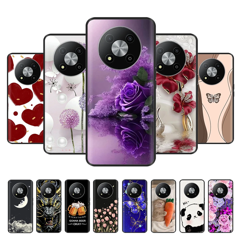 Para ZTE Blade A73 5G funda bonita diseño suave cubierta trasera de silicona líquida para ZTE Blade A73 5G A 73 protección carcasa de teléfono Fundas