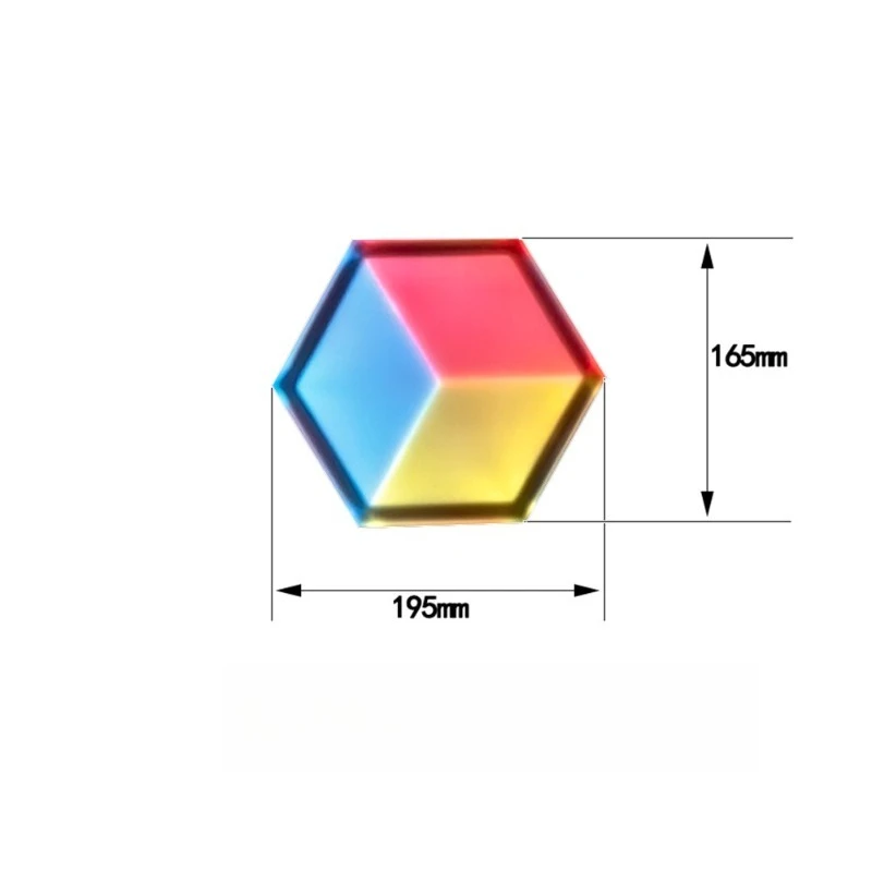

Стереоскопическая шестиугольная световая панель, настенный ночник с эффектом окружающего освещения
