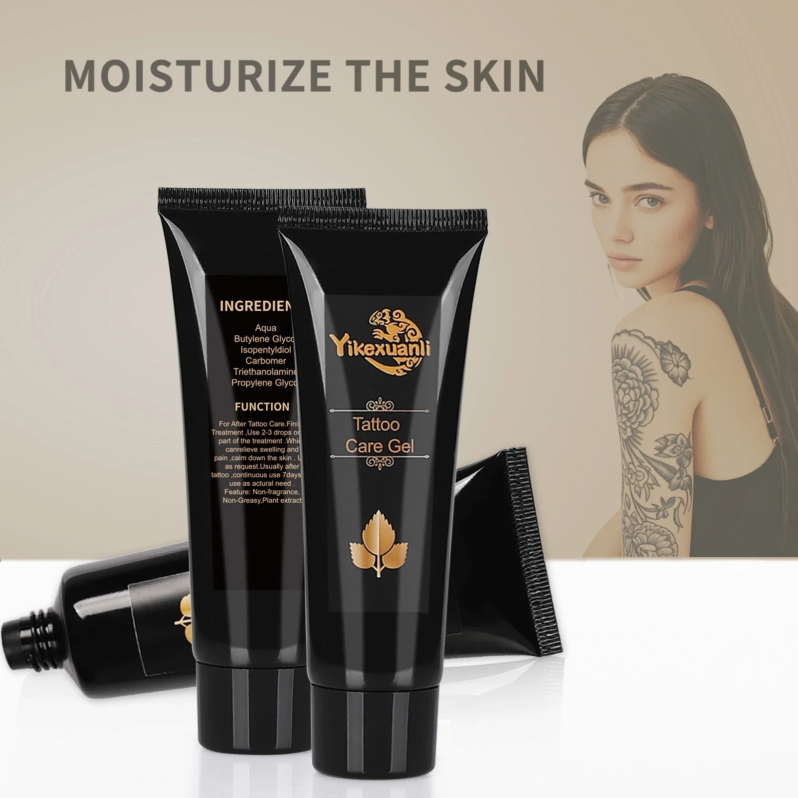 1 tube of aftercare gel for tattoos Promotes healing, locks in colour and preserves vibrancy Tattoo care and accessories - Image 2