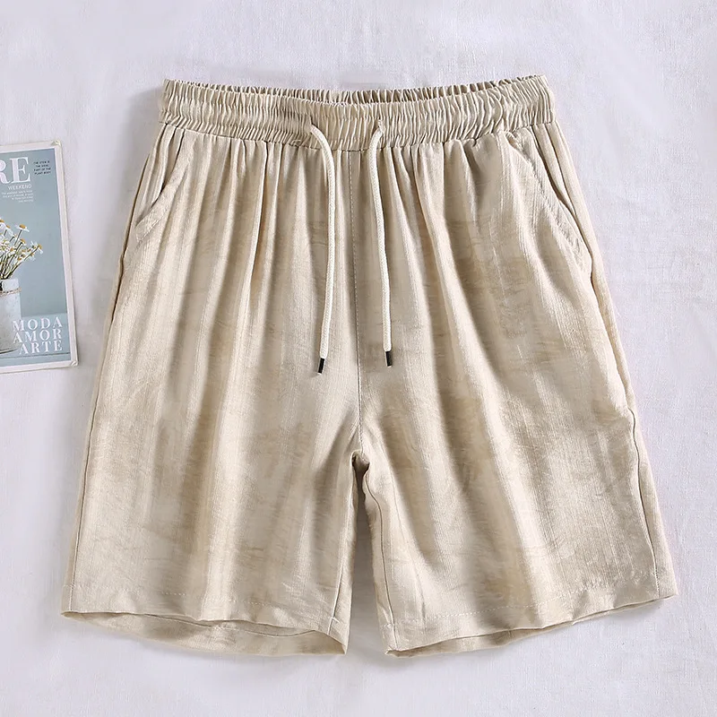 

Men's Breathable Shorts Tie Dye Straight Elastic Waist Lightweight American Style Short Pants Beach Outdoor Shorts Home Bottoms