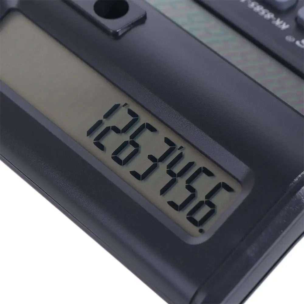 Dual Screen 12 Digits Calculator Stationery Battery Powered Mechanical Calculator Easy To Use Portable