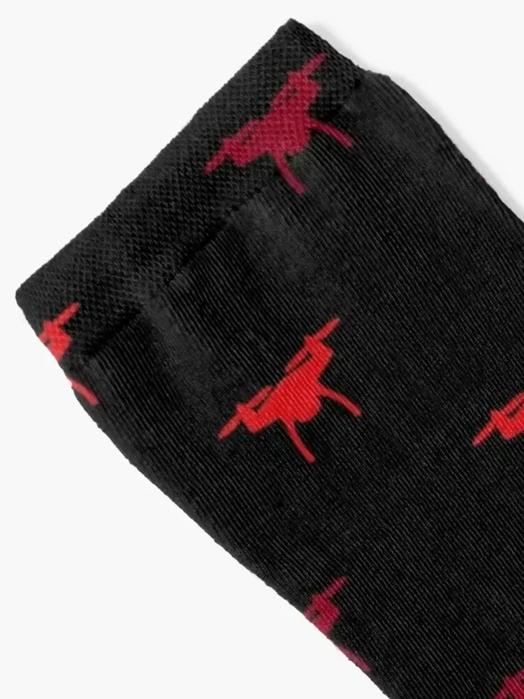 Red Drones Socks cotton Run Rugby Socks Men's Women's