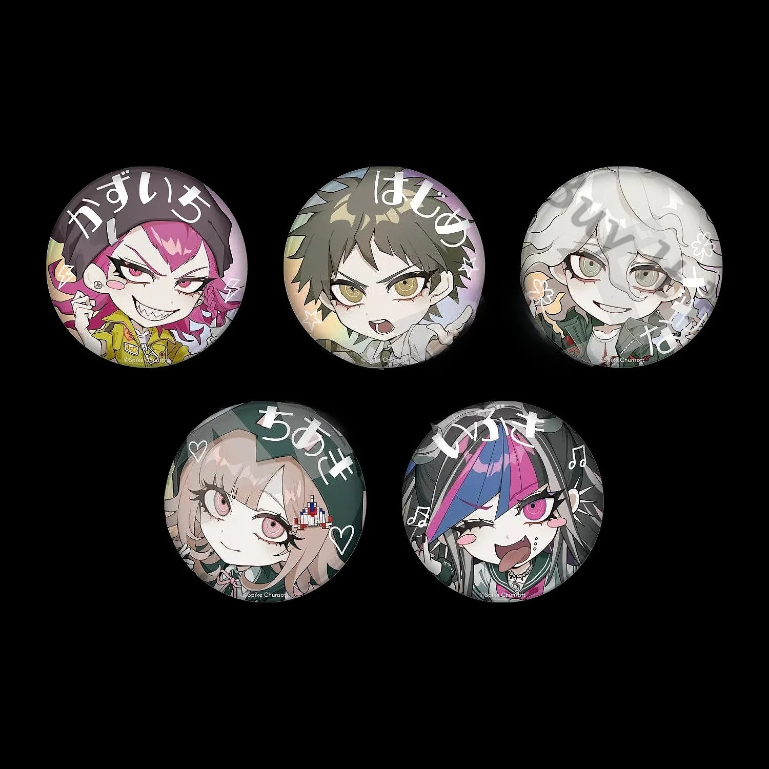 

Genuine Anime Danganronpa Mioda Ibuki Kazuichi Souda Nagito Komaeda Hinata Hajime Nanami ChiaKi Cosplay Cartoon Badge Emblem