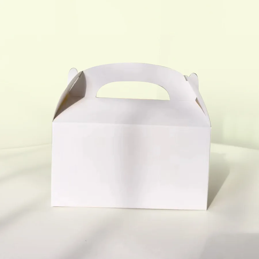 10–30 Stück Geschenkboxen mit Griffen, Backboxen, Süßigkeiten, Kekse, Leckerli-Boxen, Papier-Lunchboxen, Take-Out-Boxen für Hochzeitsfeier – Detail 7