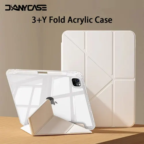 펜꽂이 포함 스마트 케이스, 아이패드 에어 5, 2024 에어 6, 11, 아이패드 프로, 11, 12.9, 13, 10 세대, 10.2, 9, 8, 6, 5, 9.7 인치, 미니 7, 6