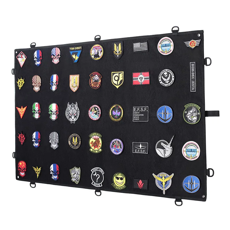 Patch tattica tabellone porta Patch tappetino pieghevole per ID militare militare pieghevole fai da te Badge Paste Pad Patch Tool Organizer