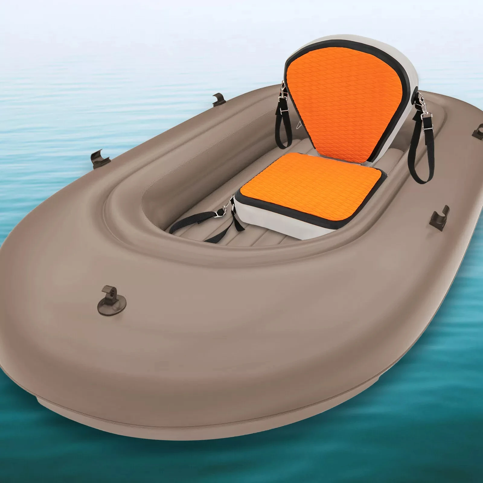 

Orange EVA Inflatable Paddleboard Seat Pad - Durable, and Ergonomic for SUP and Kayaking