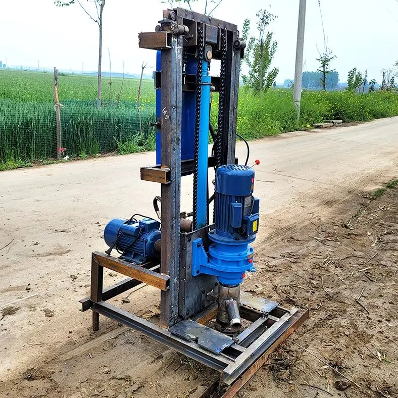 

Customized Portable Electric Water Well Drilling Rig Lightweight Hydraulic Mini Handheld Borehole Machine 100m Home Use Hot Sale