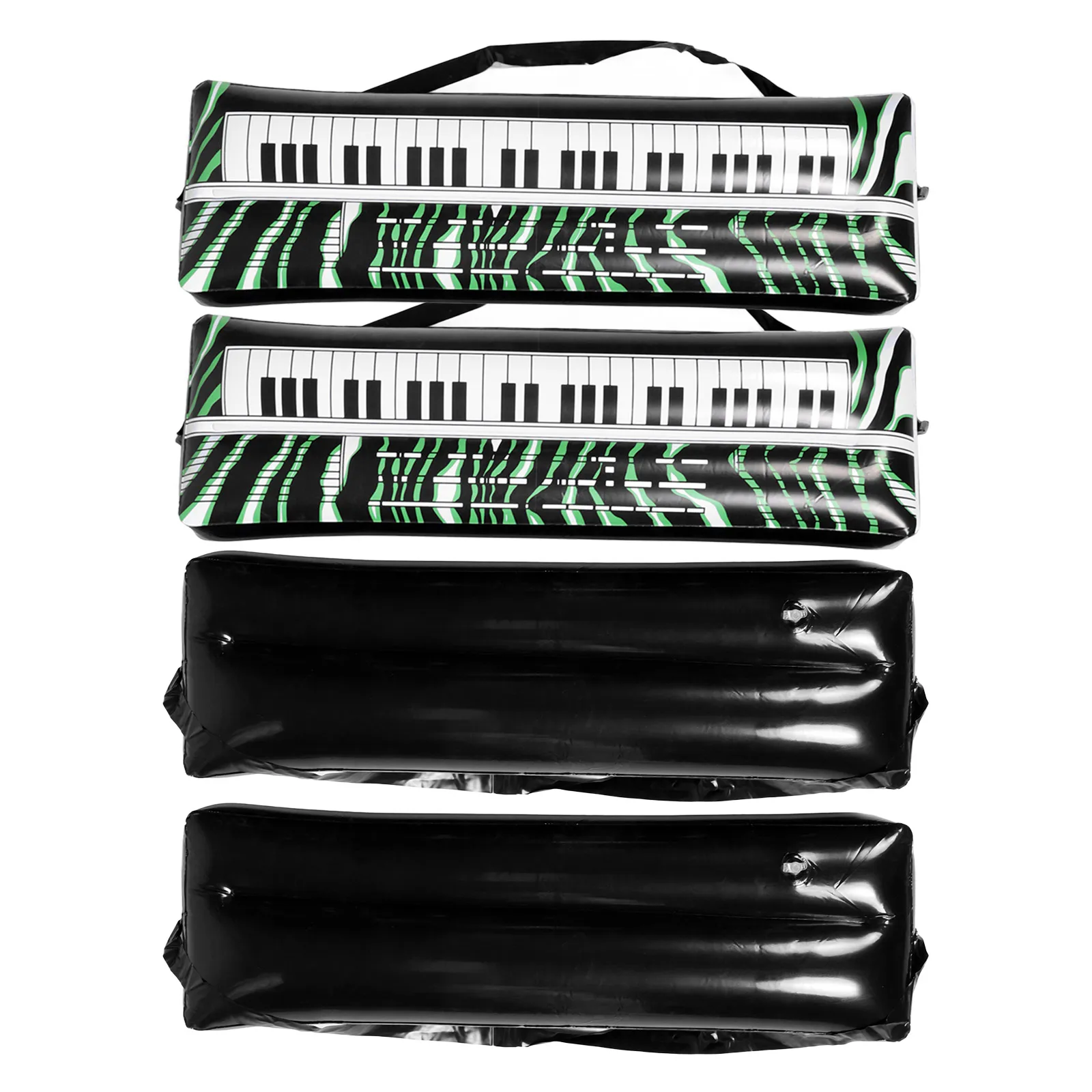 

4Pcs Inflatable Electronic Keyboard Musical Instruments Lightweight PVC Reusable Party Props Decoration Music Event