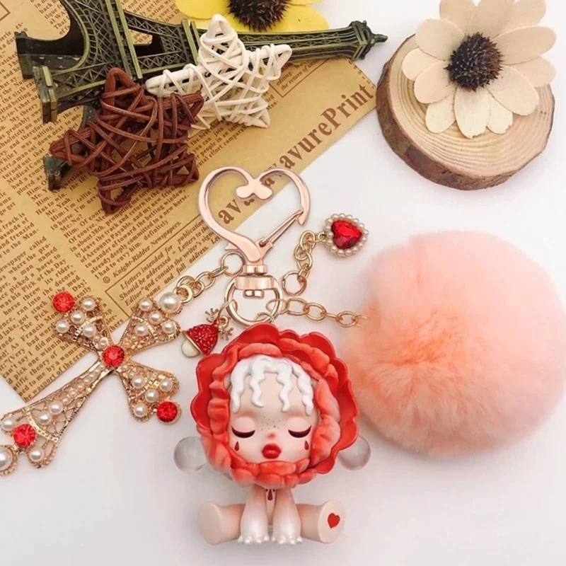 Heart Shaped Swivel Snap Hooks with Key Ring, 10 Set