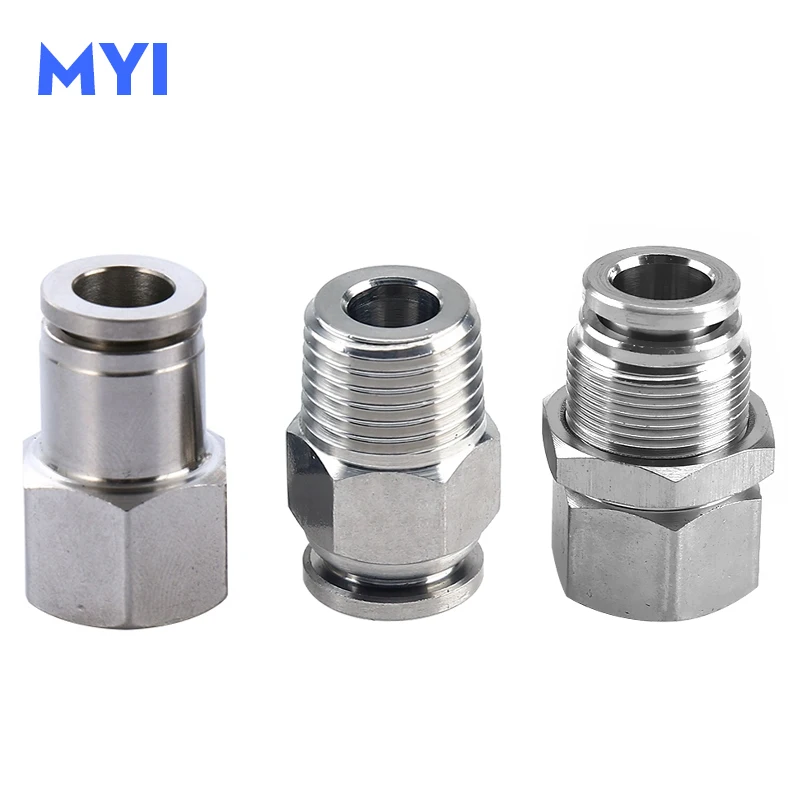 PC/PCF/PMF/PL/PLF/SL/PB/PY/PD 304 Stainless Steel Hose Fittings 1/8\