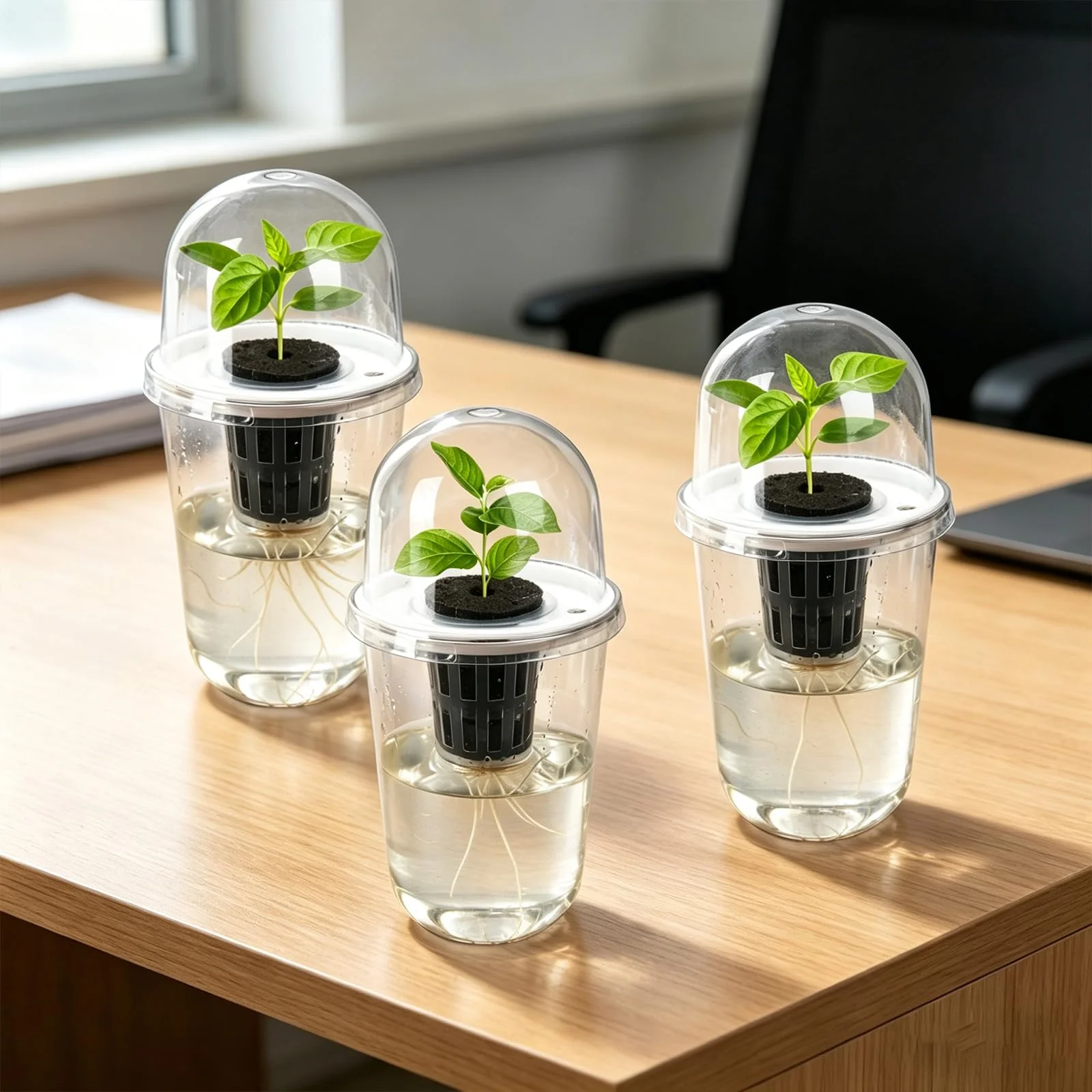 1/3Pcs Visible Clear Plants Germination Cup Hydroponic Seed Planter Pots Reusable Durable Seed Starter Tray Plastic View Cups