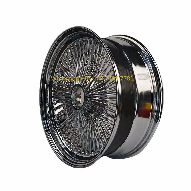 

Quality Assurance 13 14 15 17 18 20 22 Inch Cross/Straight Lace Spoke Wire Wheel Rims Classic Gold/Silver Car Rims Wholesale