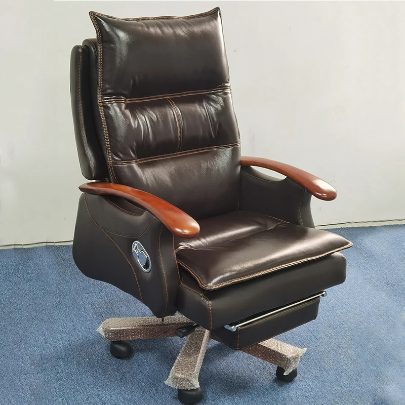 Vintage Ergonomic Office Chair Design Leather Comfort Backrest Office Chair Ergonomic Conference Chaise Bureau Office Furniture