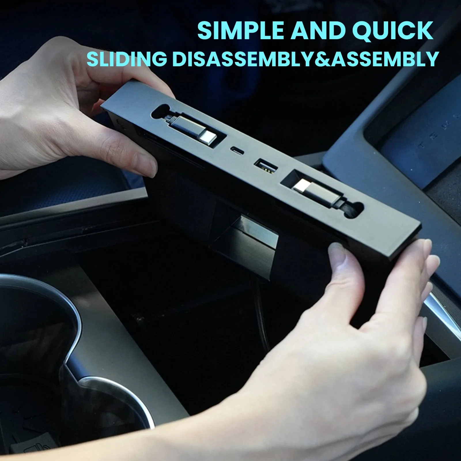 New Expansion Dock for Tesla Model 3 highland for Y Juniper Docking Station Fast Charger Central Control Charging Shunt Enhanced