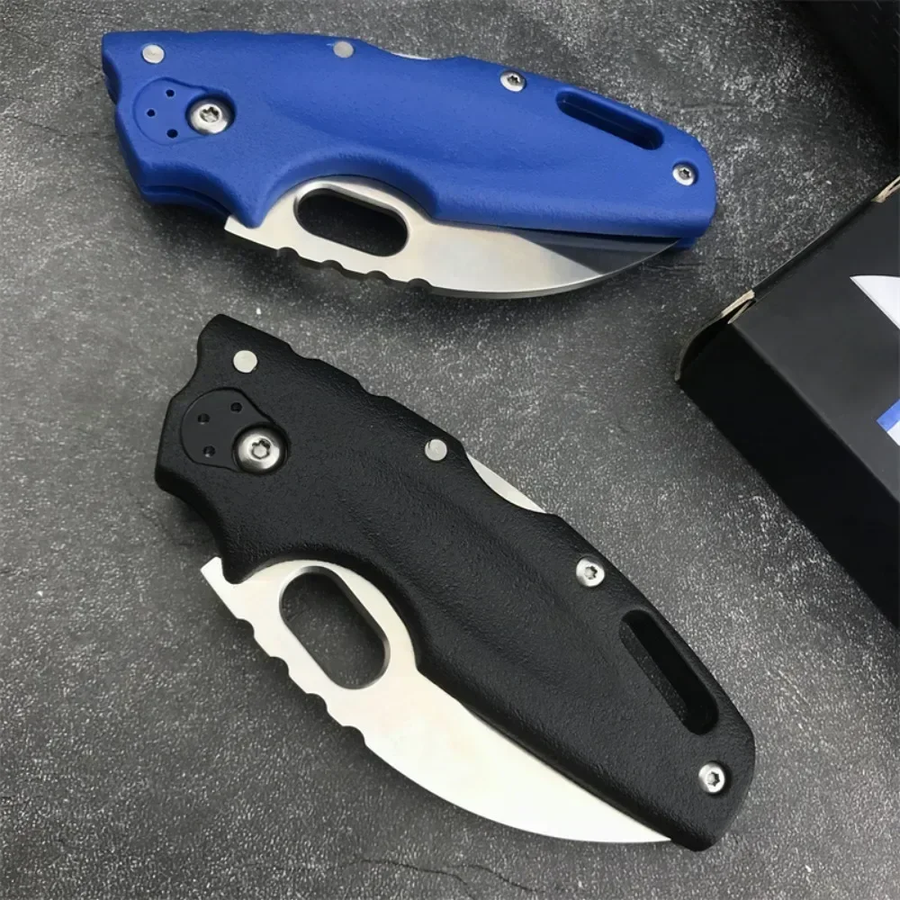 Convenient pocket knife 20LT， Hunting Outdoor Camping Nylon Fiberglass Handle Survival Hiking Rescue EDC Tool Folding Knife