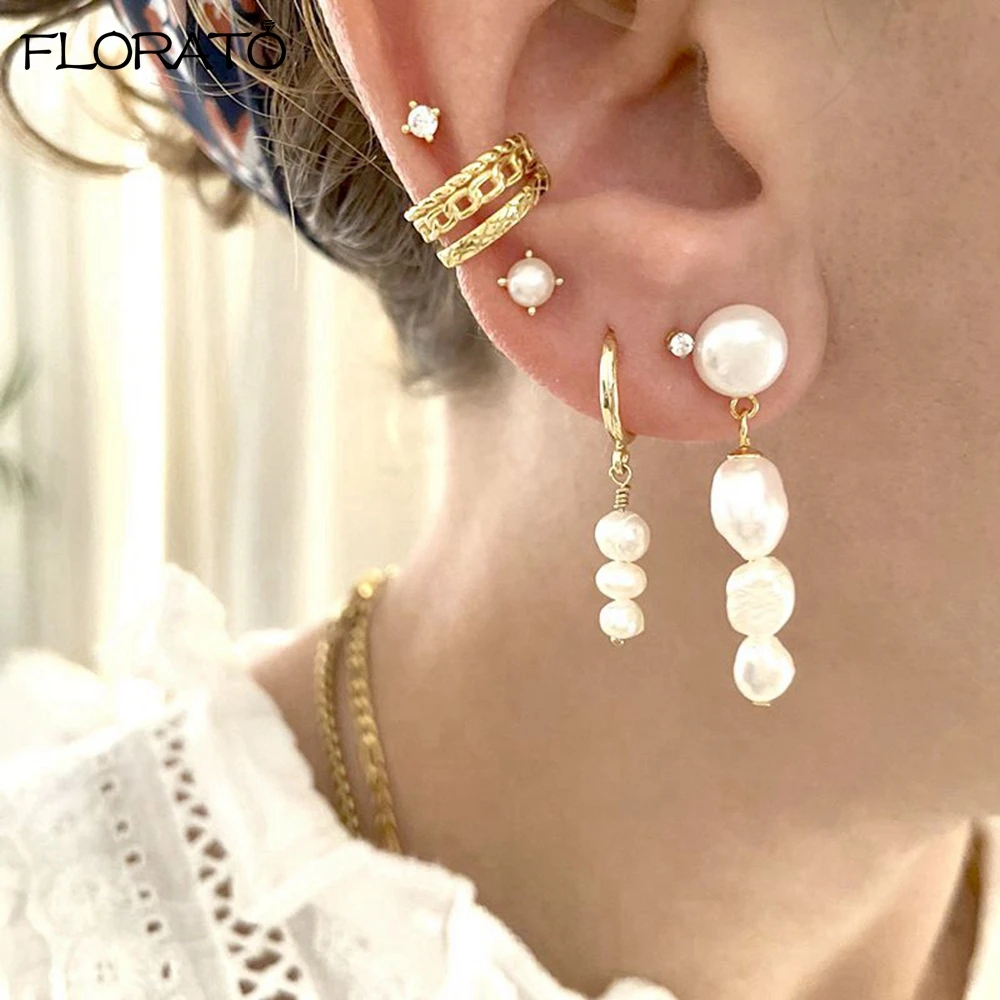 1 قطعة المرأة الموضة Pierkless قرط كبس القرط Vintage الذهب اللون العصرية Earcuff أقراط فتاة هدية بسيطة ارتداء اليومي مجوهرات #4