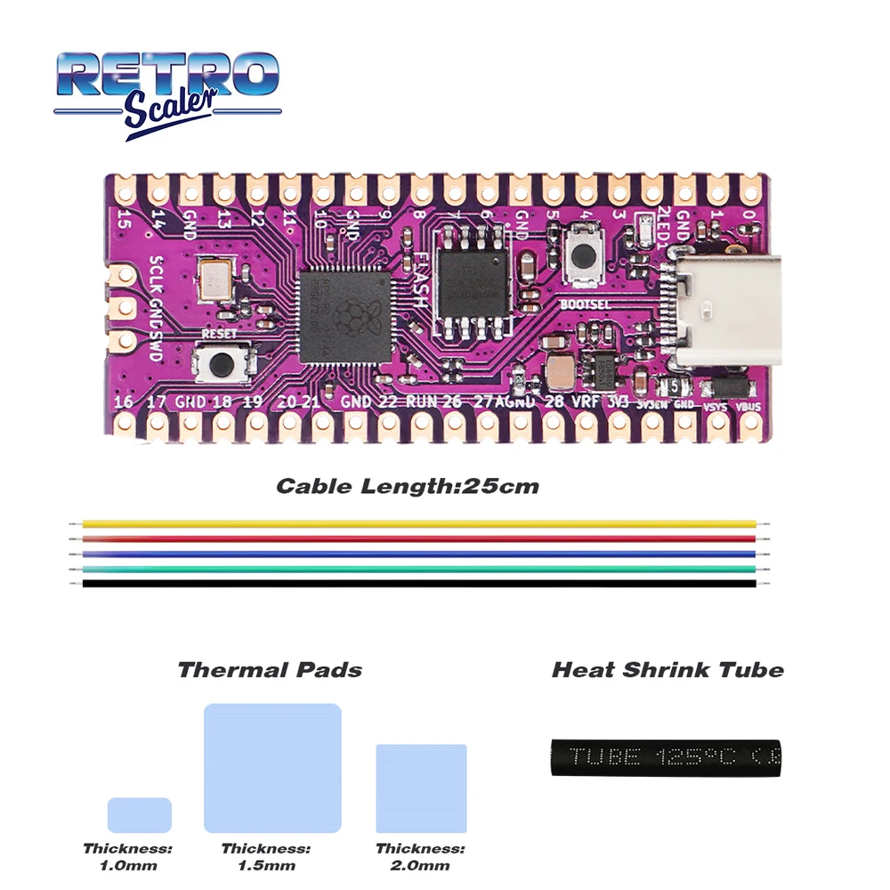 Raspberry PicoBoot Board RP2040 Dual-Core and GC2SD Adapter SD2SP2 Card Reader For Nintendo GameCube Game Console
