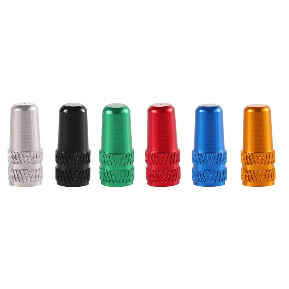 MTB Valves Cover Aluminium Alloy Road Bicycle Presta Valve Schrader Dustproof French Valve Cap Tyre Air Caps Cycling Accessories