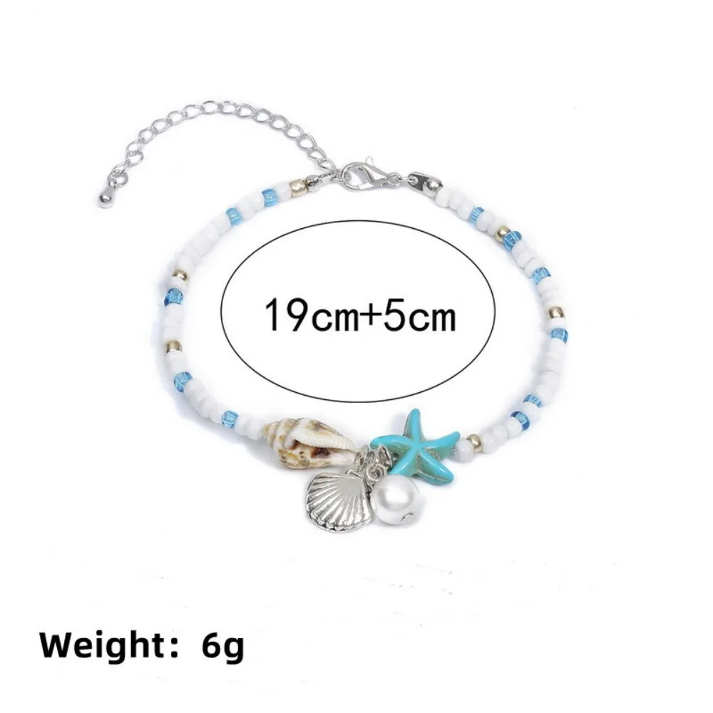 สร้อยข้อมือลูกปัดเปลือกหอยปลาดาวจากธรรมชาติทำมือปรับอารมณ์ได้สร้อยข้อมือลูกปัดรูปปลาดาวสำหรับผู้หญิง