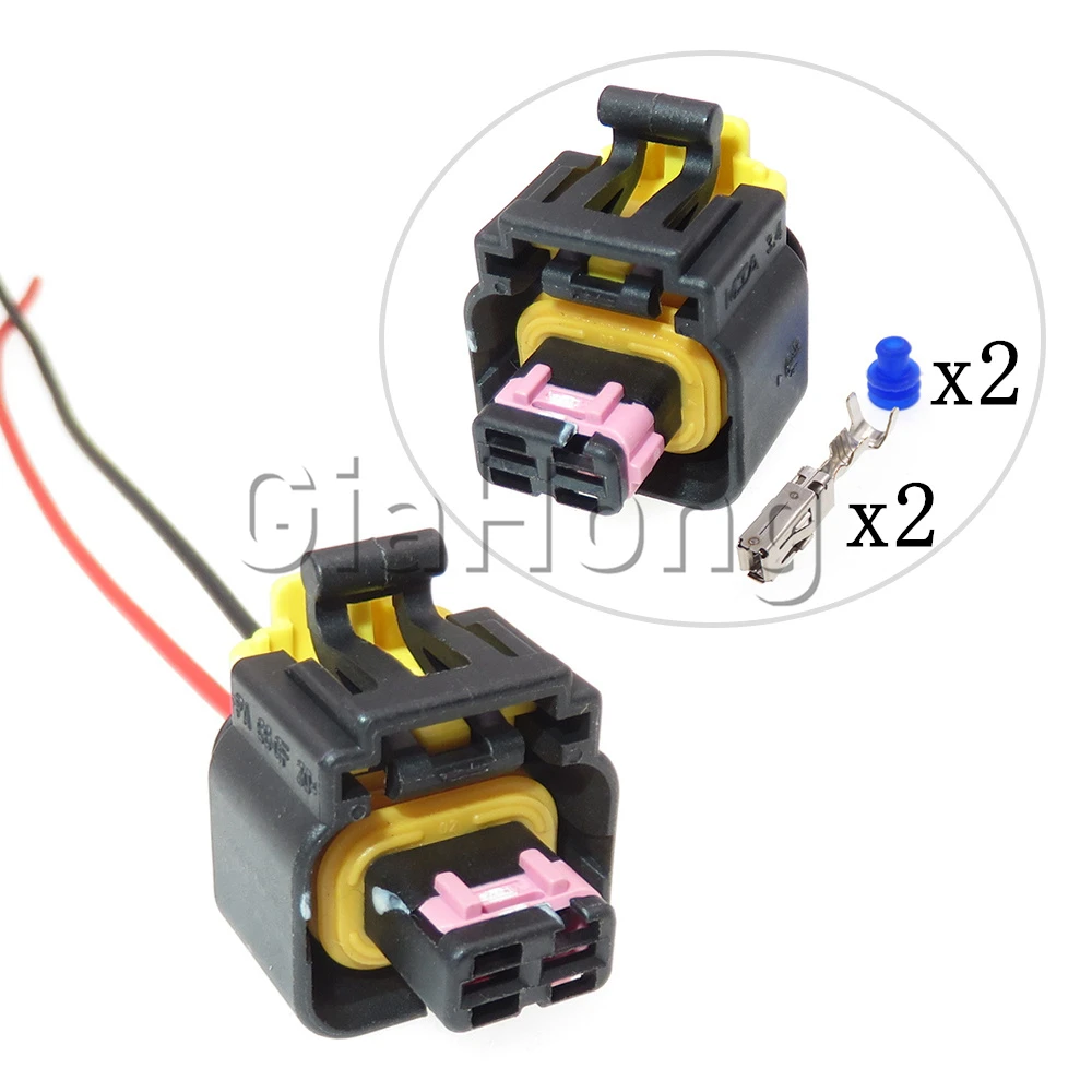 1 Set 2 Ways Car Modification Plug 4410801 AC Assembly Auto Wiring Harness Socket Automobile Electrical Connector