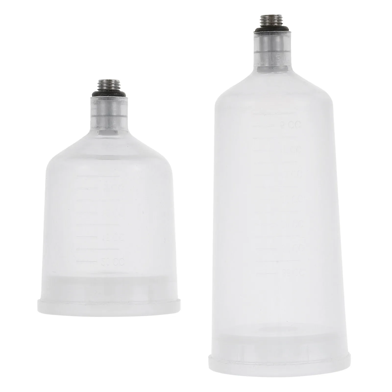 

2 шт. разборных многоразовых емкостей для аэрографа, прозрачные, легкие, для хранения, для покраски автомобилей, велосипедов, тортов, нейл-арта