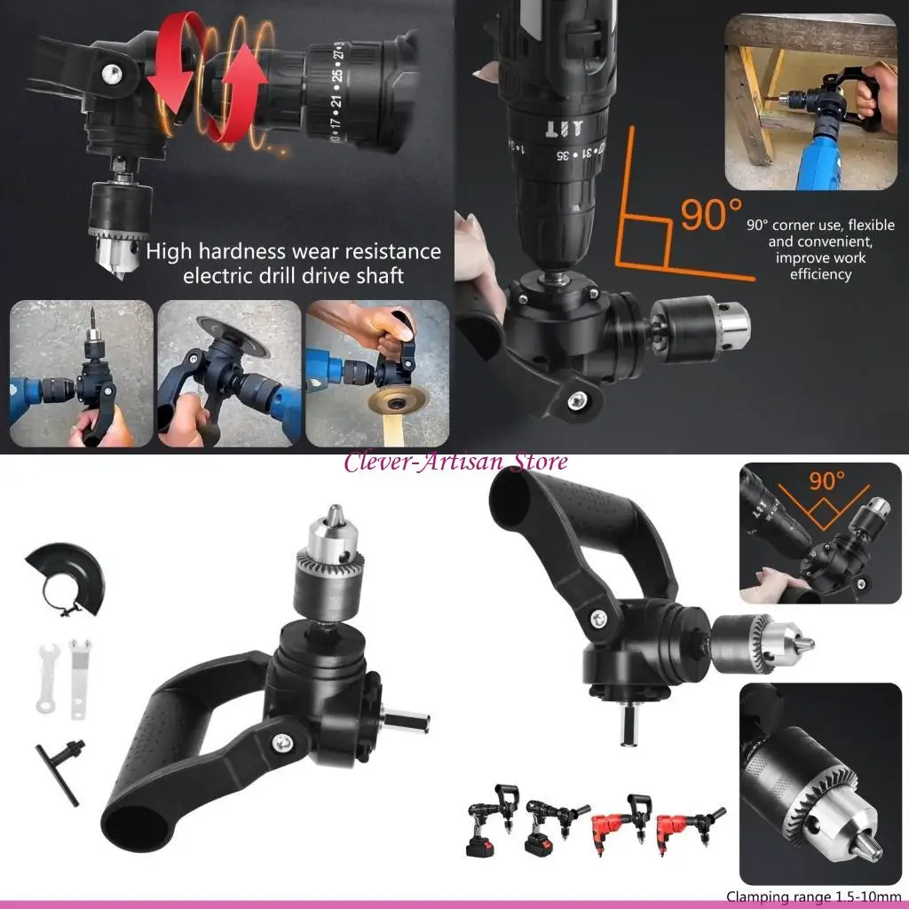 

E06B Переходник для угловой дрели с углом наклона 90 градусов для сверления в ограниченном пространстве