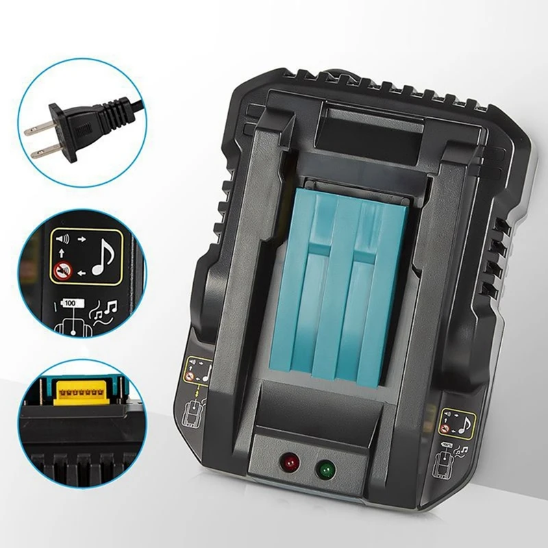 14.4V 18V Battery Charger For Makita BL1415 BL1815 BL1830 BL1850 Power Tool Battery 4A Charging Current US Plug