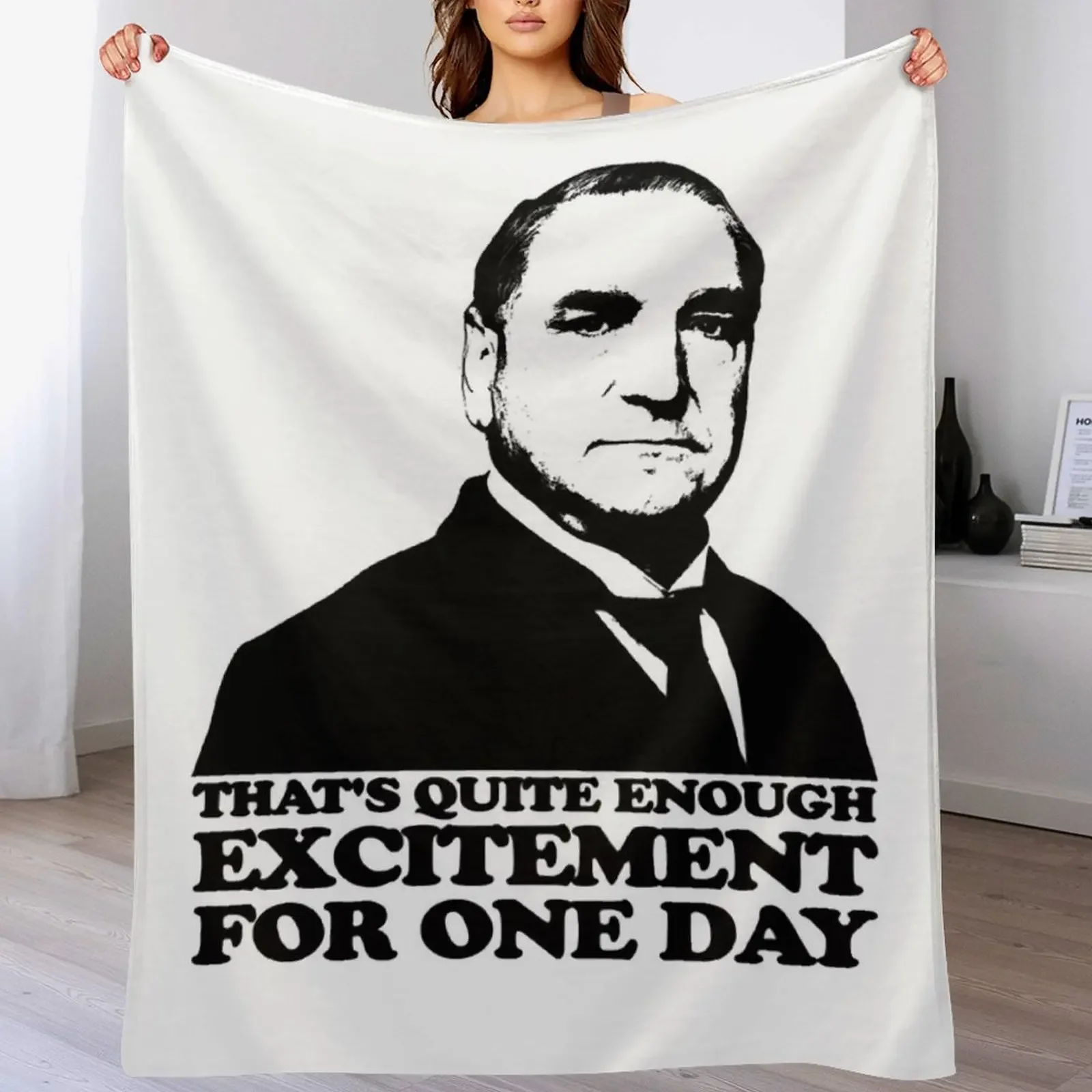 

Downton Abbey Carson Excitement Tshirt Essential Throw Blanket Extra Large Throw Sofa Quilt Blankets