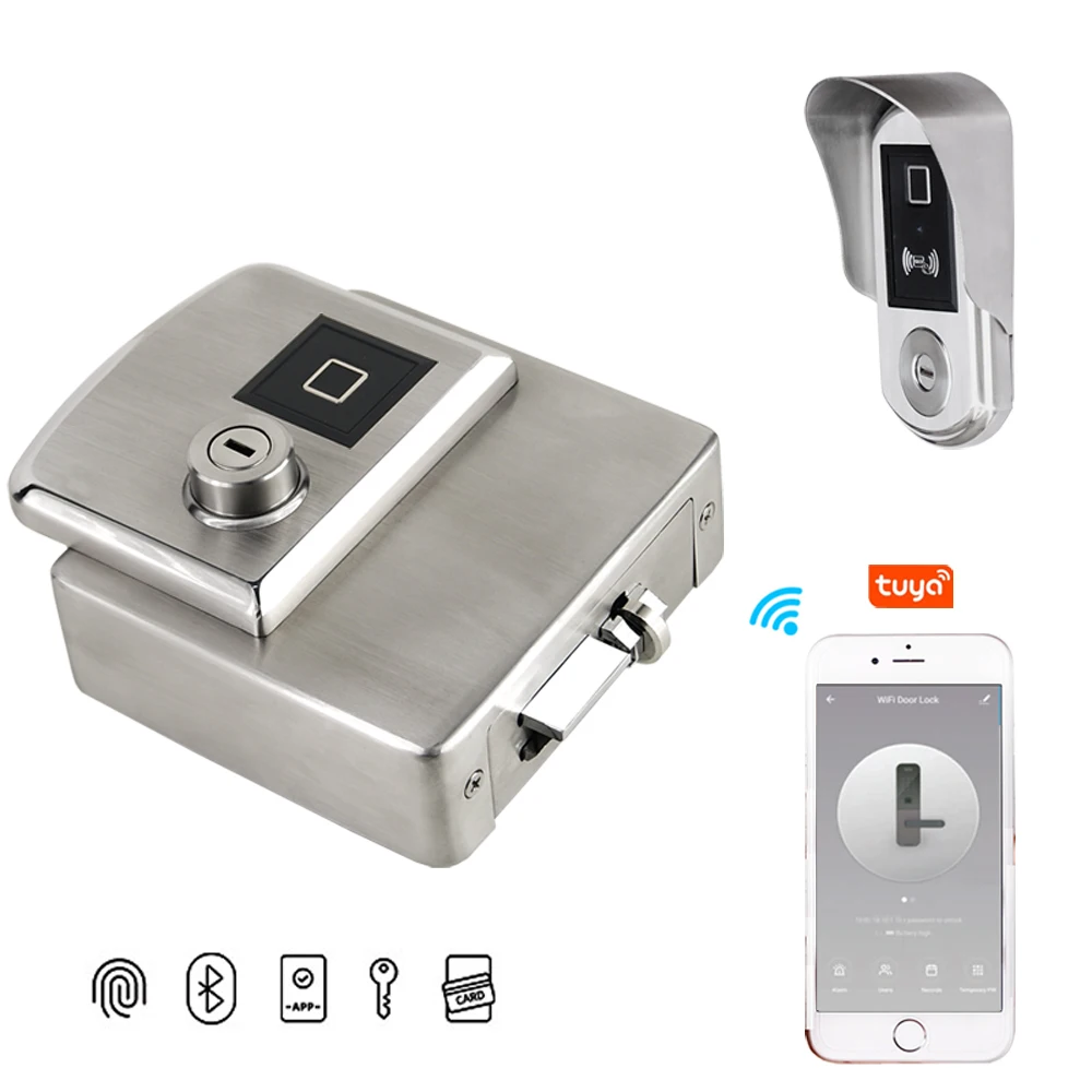 

Safety WiFi Control Smart Fingerprint Waterproof Steel Door