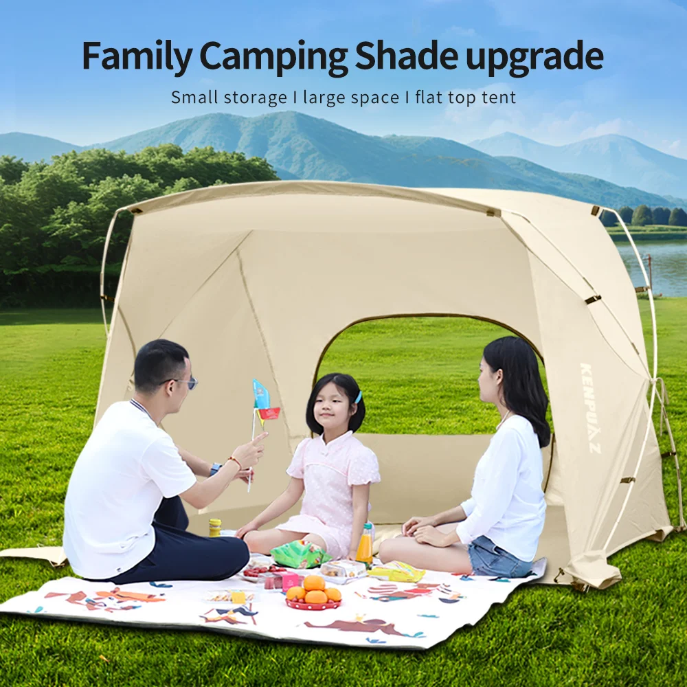 kenpuaz-outdoor-beach-tent-for-3-4-person-waterproof-sun-shade-tent-for-parks-picnics-camping-and-family-travel