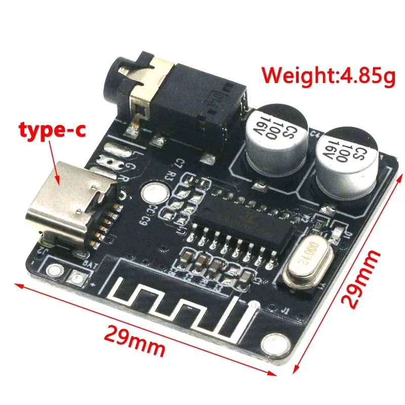 Bluetooth Audio Receiver Board Bluetooth 5.0 MP3 Lossless Decoder Board Wireless Stereo Music Module 3.7-5V XY-BT-Mini