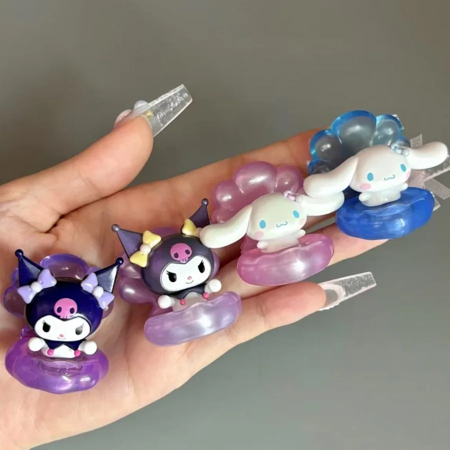 Jouets chauds Sanrio série coquille nacrée Kawaii Hello Kitty ma mélodie Kuromi Pochacco sac aveugle cadeau d'anniversaire décor de bureau