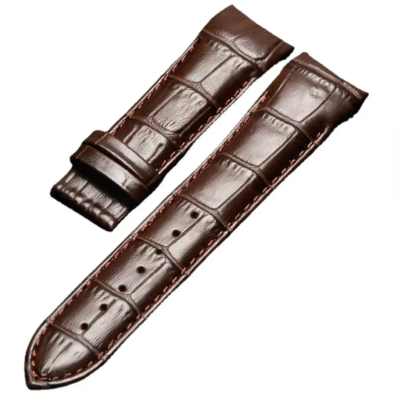 For Tissot 1853 Couturier Arc Interface Watchband Butterfly Clasp Male Cowhide Leather Watch Strap T035407 T035410 T035617 627