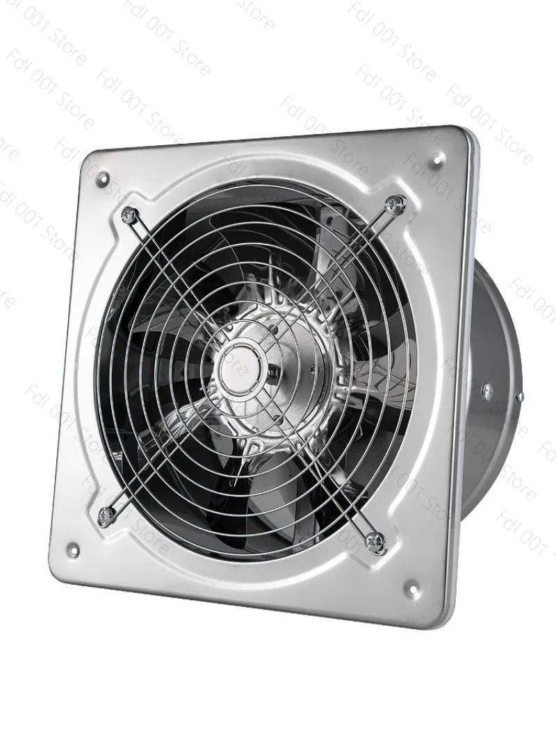 Exhaust Fan Kitchen High speed Powerful Window Ventilation Fan Warehouse Household Silent Exhaust Fume 2800r/min Dual Mesh Cover