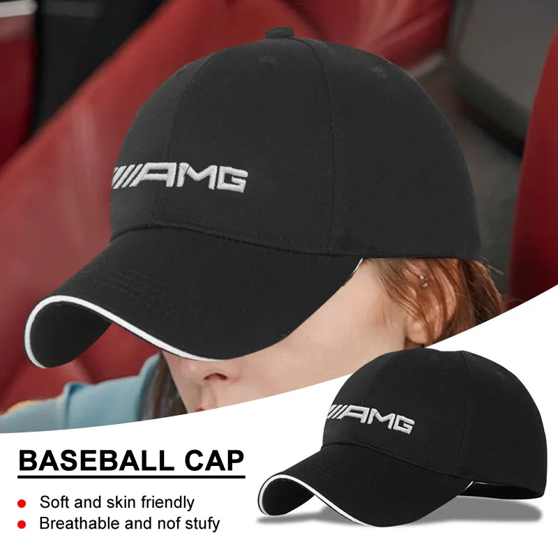 

Center Hub Cap Car Knitted AMG Logo Men's and Women's General Recreational Outdoor Baseball Cap for AMG W203 W206 W220 W205 W211