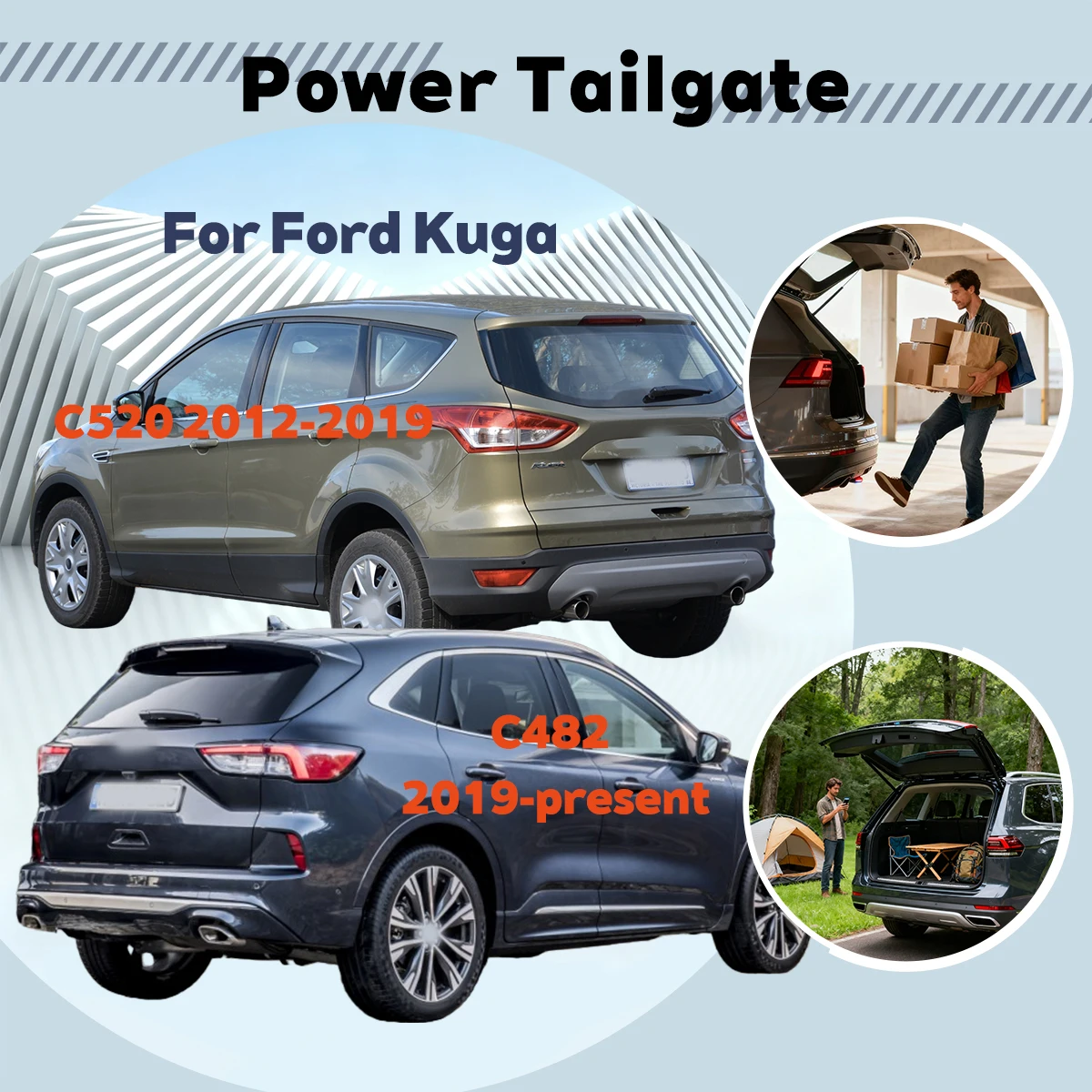For Ford Kuga C520/C482 2012-present Car Liftback Automatic Lifting Electric Tailgate Lock Module Closing System