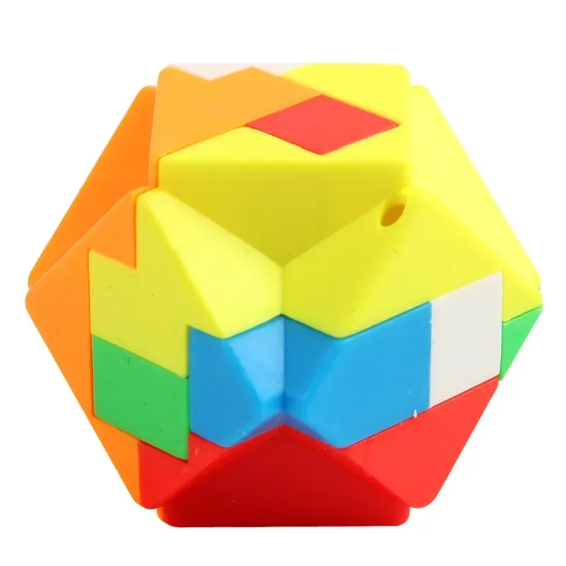 12PCS 3D Puzzle Luban Lock Keychain Brain Game Magic Mini Cube Adult Stress Resistant Intelligence Children's Puzzle Toy