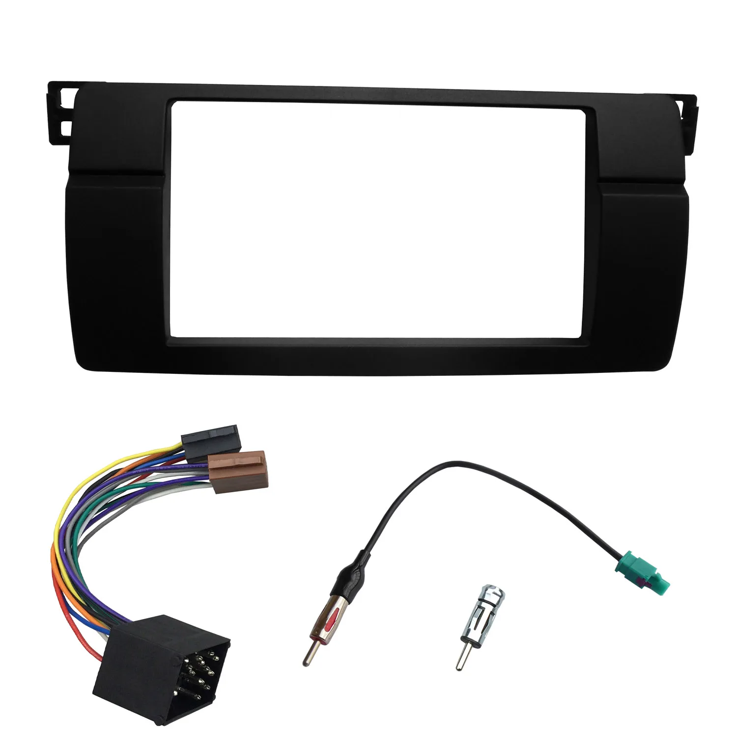 One or Double Din Radio Fascias for BMW 3 Series E46 1998-2005 DVD Stereo Panel Dash Mount Refitting Trim Kit Frame CD Bezel
