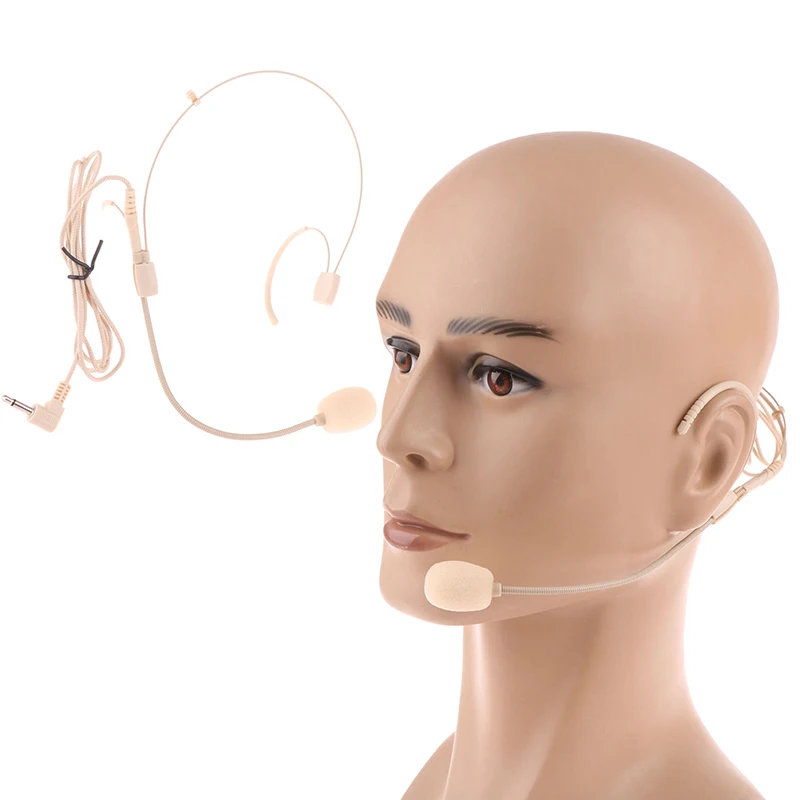 3.5MM Wired Earhook Headset With Mic Portable Speaker For Teaching Stage Conference