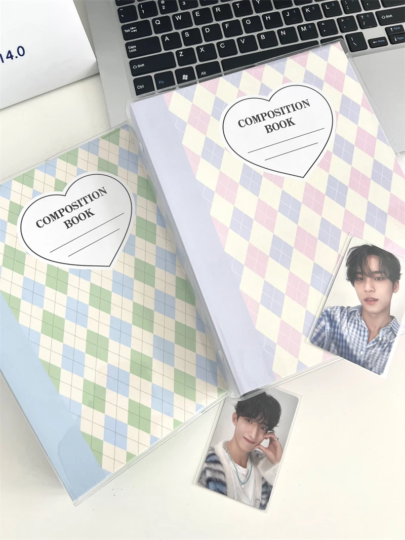 SKYSONIC A5 Creme Diamant Muster Fotoalbum Sammeln Buch Kpop Binder Cover Postkarten Ring Organizer DIY Nachfüllungen Lieferanten – Detail 30