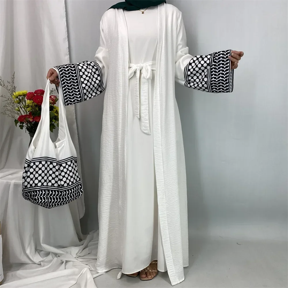 

Dubai Embroidery Open Abaya Kebaya Muslim Modest Kaftan Kimono Dresses Coat for Women Islam Clothing Jalabiya Robes Arab Caftan
