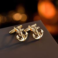 Fashion High Grade Anchor Ship Boat Cufflinks Button Men's French Cufflinks Business Jewelry Wholesale